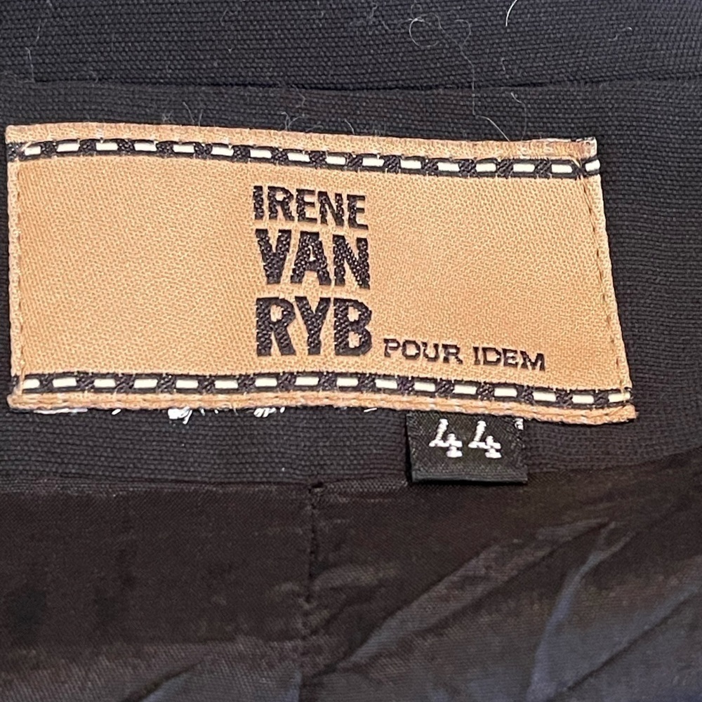 Vintage Blazer Irene Van Ryb Sz 12 Classy Black EU 44 Office Church Dressy Work - Picture 9 of 10